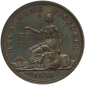 Australia, Token, G. & W. H. Rocke - Melbourne, Penny 1859