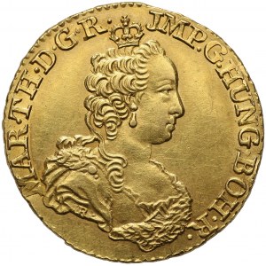 Austria, Niderlandy, Maria Teresa, podwójny souverain d'or 1749, Antwerpia