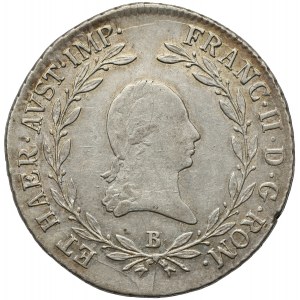 Austria, Franciszek II, 20 krajcarów 1806 B, Kremnica
