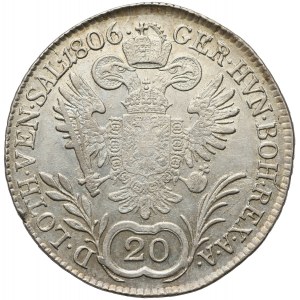 Austria, Franz II, 20 Kreuzer 1806 B, Kremnitz