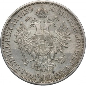 Austria, Franz Josef I, 2 Florin 1859 A, Wien