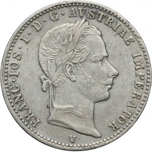 Austria, Franz Josef I, 1/4 Florin 1857 V, Venice