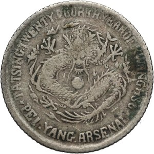 Chiny, Chihli, 10 centów, rok 24 (1898)