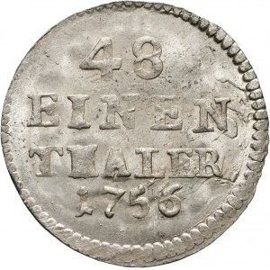 August III, 1/48 talara 1756, Drezno