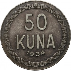 Croatia, Pattern 50 Kuna 1934