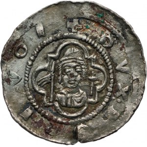 Bohemia, Borivoj II, denar, Prague