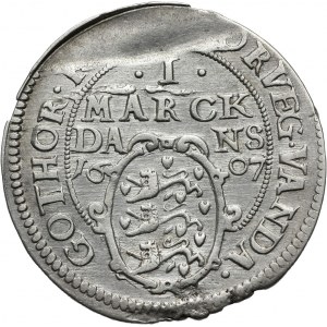 Denmark, Christian IV, 1 Mark 1607