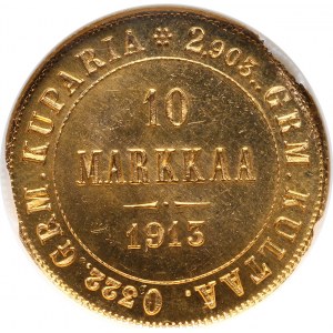 Finland, 10 Markkaa 1913 S