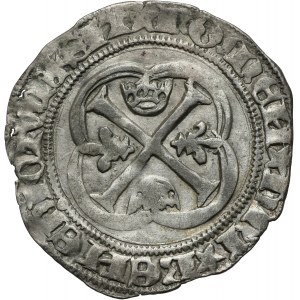 Francja, Karol VIII (1483-1497), blanc a la couronne