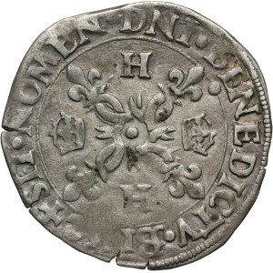 France, Henry II, Douzain 1552 P, Dijon