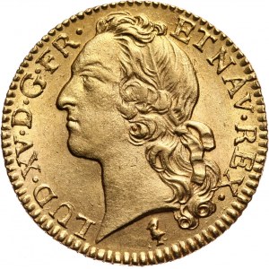 France, Louis XV, Louis d'or 1746 W, Lille