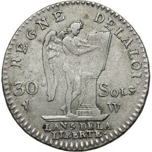 Francja, Ludwik XVI, 30 soli 1793 W, Lille