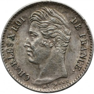 France, Charles X, 1/4 Franc 1830 W, Lille
