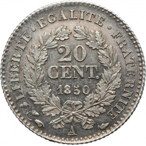 France, 20 Centimes 1850 A, Paris