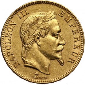 Francja, Napoleon III, 100 franków 1869 A, Paryż