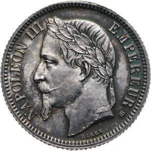France, Napoleon III, 1 Franc 1866 BB, Strasbourg