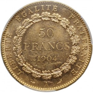 Francja, 50 franków 1904 A, Paryż
