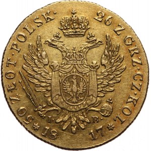 Królestwo Kongresowe, Aleksander I, 50 złotych 1817 IB, Warszawa