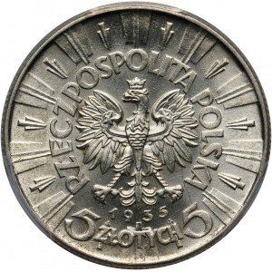 II RP, 5 złotych 1935, Warszawa, Józef Piłsudski