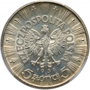 II RP, 5 złotych 1936, Warszawa, Józef Piłsudski