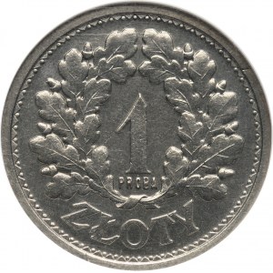 II RP, 1 złoty 1928 bez znaku mennicy, Warszawa, Próba
