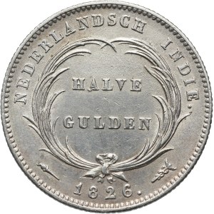 Netherlands East Indies, 1/2 gulden 1826 