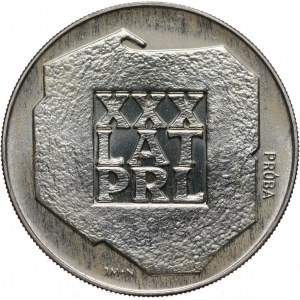 PRL, 200 złotych 1974, XXX Lat PRL, PRÓBA, srebro