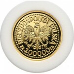 III RP, 100000 złotych 1991, Jan Paweł II, PRÓBA, złoto
