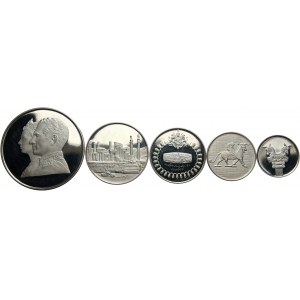 Iran, set of 5 coins 1970