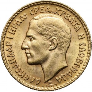 Yugoslavia, Alexander I, 20 dinars 1925