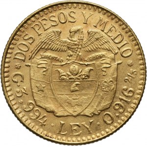 Colombia, 2 1/2 Pesos 1924