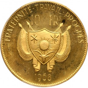 Niger, 10 franków 1968, ESSAI (próba)