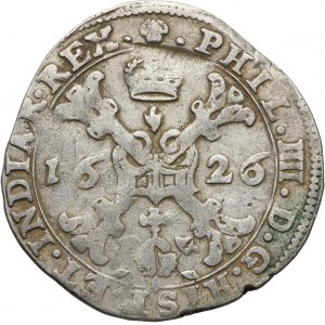 Niderlandy Hiszpańskie, Filip IV, 1/4 patagona 1626, Bruksela