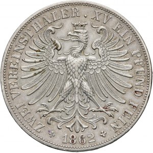 Germany, Frankfurt, 2 Taler 1862