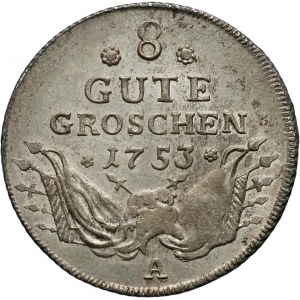 Niemcy, Prusy, Fryderyk II Wielki, 8 dobrych groszy 1753 A, Berlin