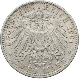 Niemcy, Saksonia-Altenburg, Ernest I, 2 marki 1901 A, Berlin
