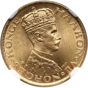 Norwegia, Haakon VII, 10 koron 1910