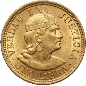Peru, Libra (Pound) 1918