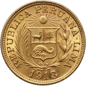 Peru, Libra (Pound) 1918