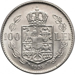 Rumunia, Karol II, 100 lei 1938