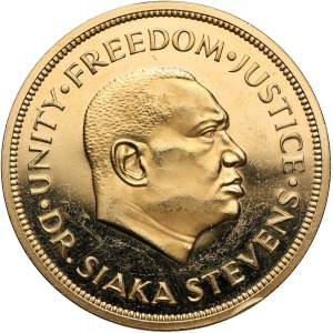 Sierra Leone, 1 leone 1974, 10 rocznica utworzenia Banku Narodowego