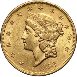 Stany Zjednoczone Ameryki, 20 dolarów 1853, Filadelfia
