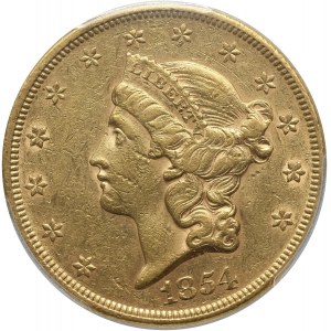 USA, 20 Dollars 1854, Philadelphia