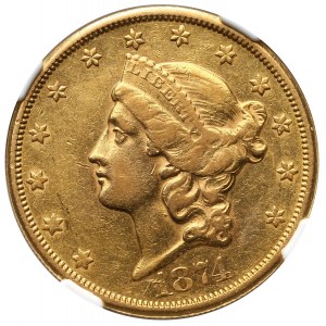 Stany Zjednoczone Ameryki, 20 dolarów 1874 CC, Carson City