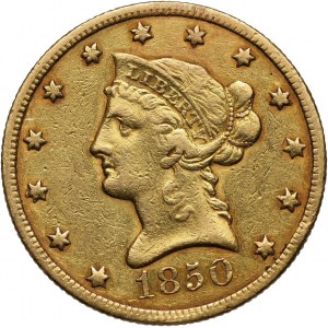 Stany Zjednoczone Ameryki, 10 dolarów 1850 O, Nowy Orlean