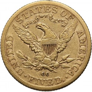USA, 5 Dollars 1891 CC, Carson City