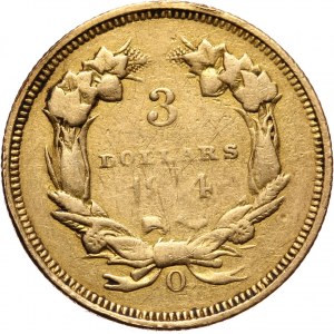 USA, 3 Dollars 1854 O, New Orlean