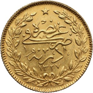 Turkey, Mehmed V, 50 kurush AH1327//2 (1910), visit in Edirne mint