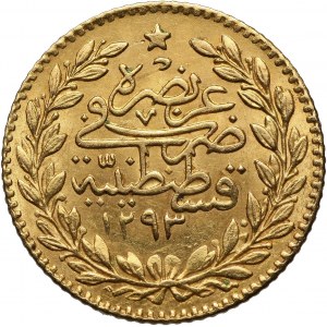 Turkey, Abdul Hamid II, 25 kurush AH1293//28 (1902)