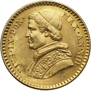 Watykan, Pius IX, 2 1/2 scudo 1858 R, Rzym
